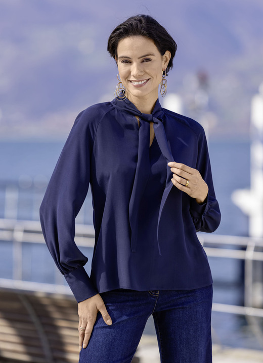 Basics - Combineerbare tuniek, in Größe 036 bis 052, in Farbe MARINE Ansicht 1