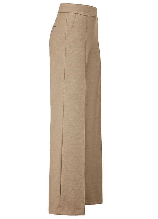 Broeken met elastische band - Broek in trendy Marlene-vorm, in Größe 018 bis 052, in Farbe KAMEEL Ansicht 1
