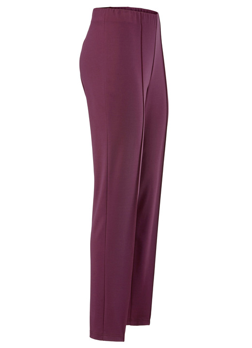 Broeken met elastische band - Broek met een getailleerde tailleband Broeken met elastische band - Broek met een getailleerde tailleband, in Größe 019 bis 054, in Farbe BORDEAUX