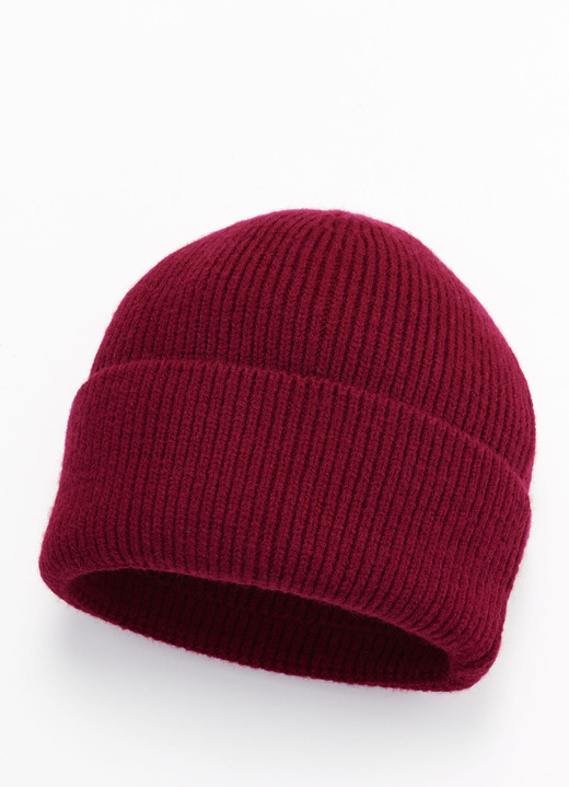 Mutsen & hoeden - Trendy dameshoed met brede manchet, in Farbe BORDEAUX Ansicht 1