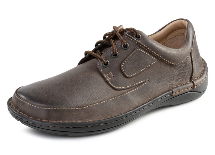 Instappers & veterschoenen - GINO GALANTE, klassieke heren veterschoen, met uitneembaar voetbed Instappers & veterschoenen - GINO GALANTE, klassieke heren veterschoen, met uitneembaar voetbed, in Größe 040 bis 046, in Farbe MARONE
