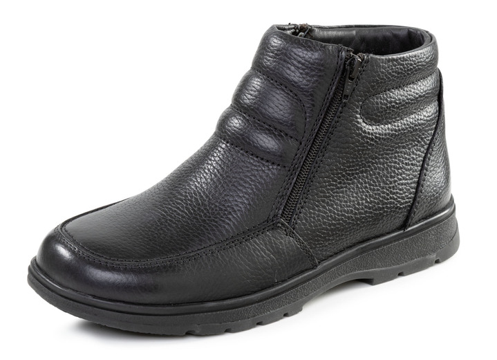 Laarsjes - GINO GALANTE, gevoerde herenlaarzen, winterschoenen, met lamsvacht Laarsjes - GINO GALANTE, gevoerde herenlaarzen, winterschoenen, met lamsvacht, in Größe 040 bis 046, in Farbe SCHWARZ