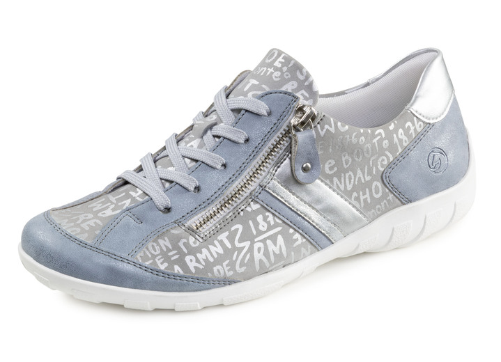 Instappers & veterschoenen - Remonte, comfortabele damessneakers, breedte G, met uitneembaar voetbed, in Größe 036 bis 043, in Farbe LICHTBLAUW-ZILVER Ansicht 1