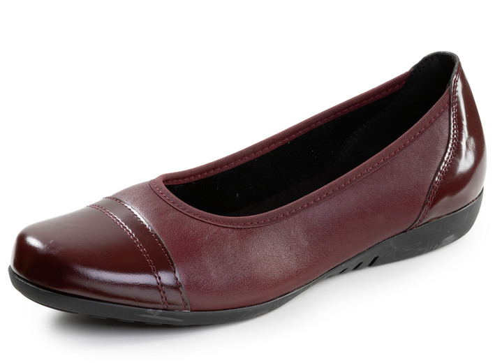 Pumps & ballerina's - ELENA EDEN, klassieke damesballerina's, breedte G, met uitneembaar voetbed, in Größe 036 bis 042, in Farbe BURGUND Ansicht 1