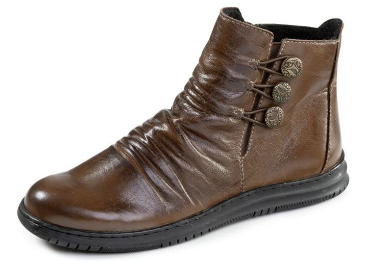 Laarzen & laarsjes - Gemini, modieuze dameslaarzen, winterschoenen, breedte G, met uitneembaar voetbed, in Größe 036 bis 042, in Farbe MOKKA Ansicht 1