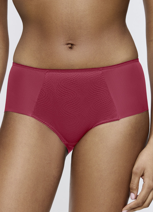 Slip - Triumph slip met jacquard inzetstuk aan de voorkant, in Größe 036 bis 048, in Farbe BORDEAUX Ansicht 1