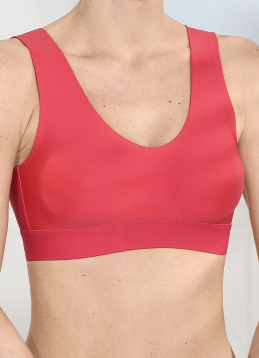 T-Shirt-BH - Naturana-bh met naadloze afwerking, in Größe L (maat: 80 cup E + maat: 85 cup B,C,D + maat: 90 cup A) bis XL (Maat: 85 Cup E + Maat: 90 Cup B,C,D,E), in Farbe MELOEN Ansicht 1