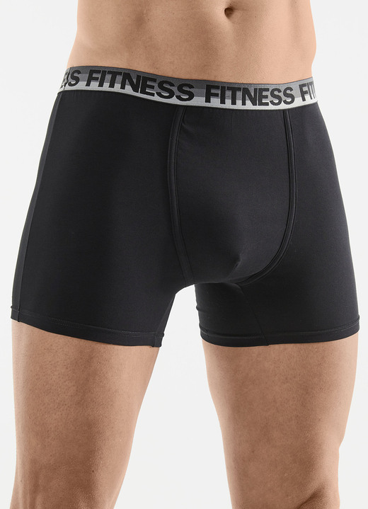 Onderbroeken - Vijfpak broeken met sportieve elastische tailleband Onderbroeken - Vijfpak broeken met sportieve elastische tailleband, in Größe 005 bis 011, in Farbe 3X SCHWARZ, 2X HELLGRAU MELIERT