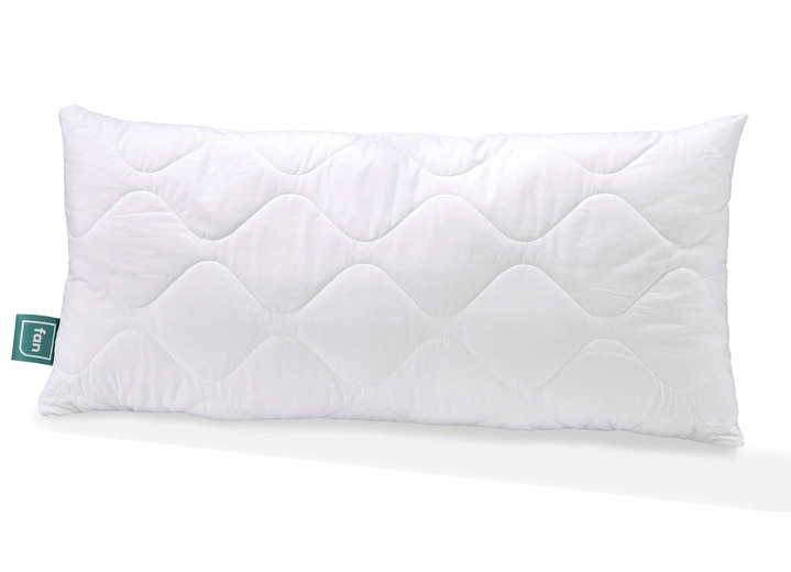 Dekbedden - Beddengoedassortiment van ventilatoren gemaakt van puur natuurlijke materialen, in Größe 103 (deken, 135/200 cm) bis 121 (Kussen, 40/80 cm), in Farbe WIT, in Ausführung Kussen Ansicht 1