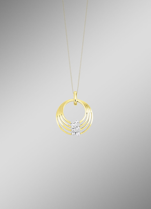 Kettinghanger - Stralende glans – prachtige hanger met synthetische zirkonia, in Farbe  Ansicht 1