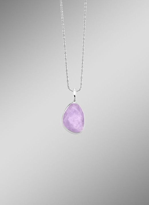 Kettinghanger - Prachtige hanger met echte gefacetteerde amethist, in Farbe  Ansicht 1