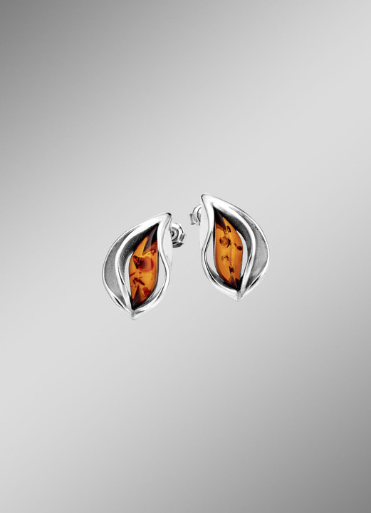 Oorsieraad - Tijdloos elegante oorbellen met echte barnsteen, in Farbe  Ansicht 1
