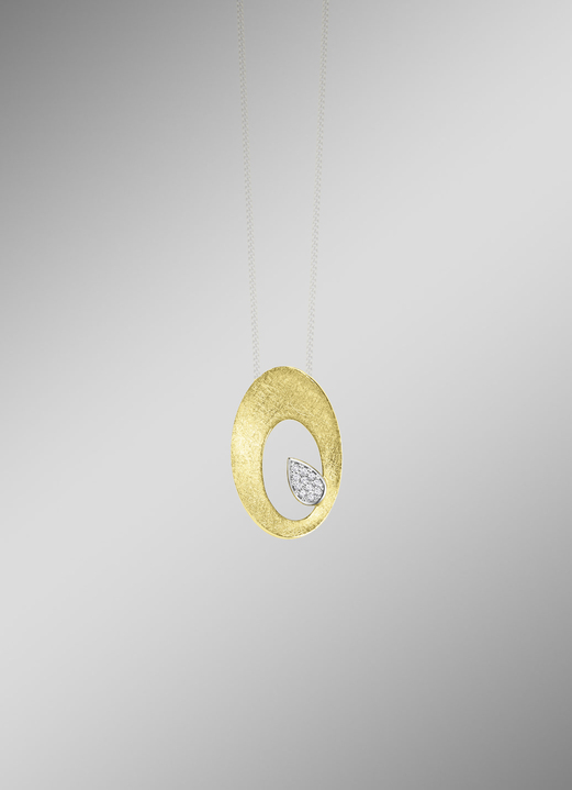 Hangers - Elegante blikvanger: hanger met 11 diamanten, in Farbe  Ansicht 1