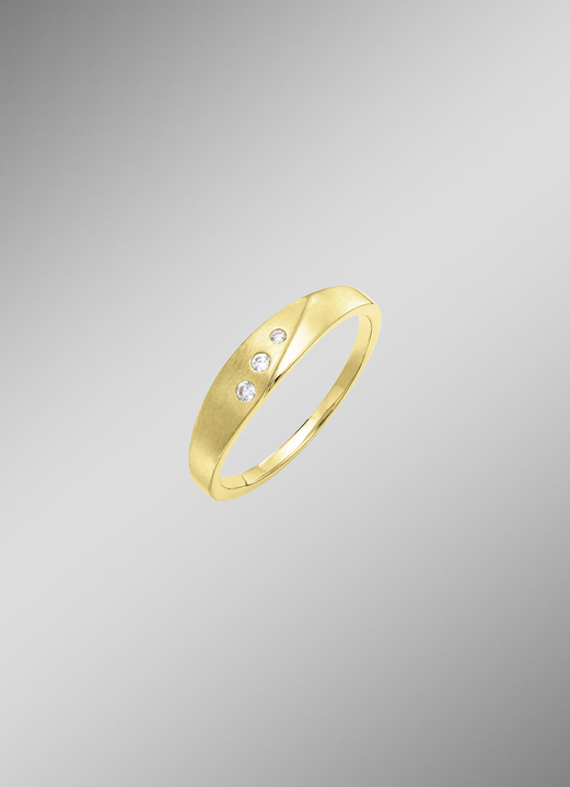 Ringen - Moderne damesring met zirkonia, in Größe 160 bis 220, in Farbe  Ansicht 1
