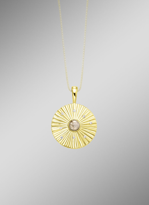 Kettinghanger - Aantrekkelijke hanger met diamanten en zirkoon, in Farbe  Ansicht 1