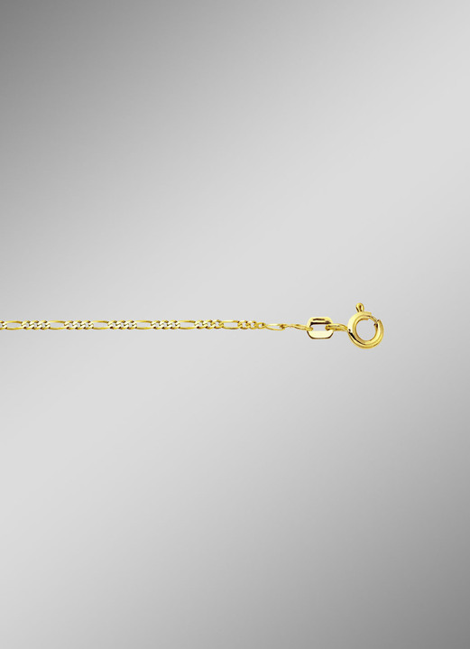 Halskettingen - Chique gouden Figaro ketting, in Farbe  Ansicht 1