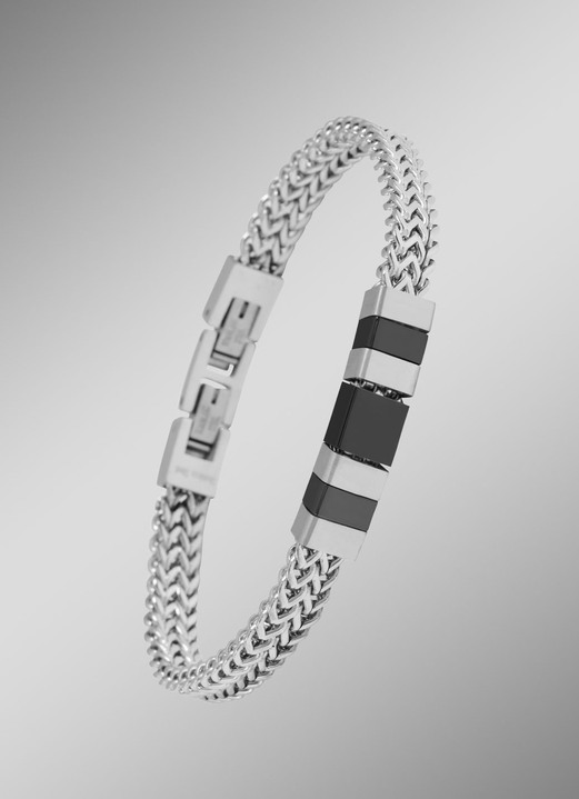 Armbanden - Verfijnde armband van hoogwaardig roestvrij staal, in Farbe  Ansicht 1