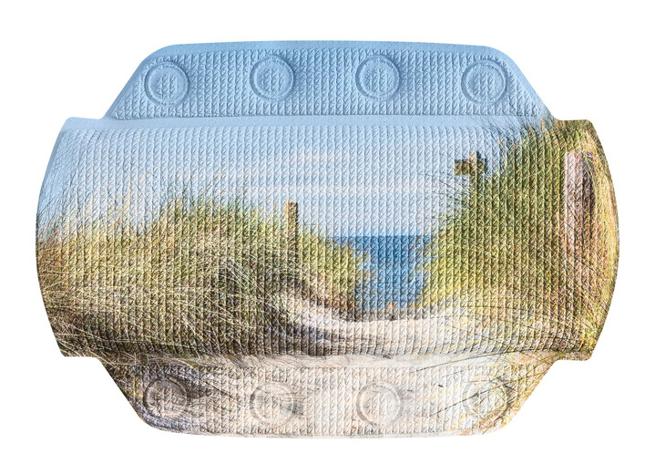 Badmatten - Veiligheidsinlegzolen met stranddesign, in Größe 300 (antislipmat douche, 55 x 55 cm) bis 302 (Nekkussen, 32 x 22 cm), in Farbe MULTICOLOR Ansicht 1