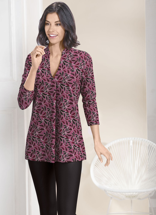 3/4-mouw - Shirt tuniek met briljante kleurenprint 3/4-mouw - Shirt tuniek met briljante kleurenprint, in Größe 036 bis 052, in Farbe ALTROSÉ-SCHWARZ-FUCHSIA-BUNT