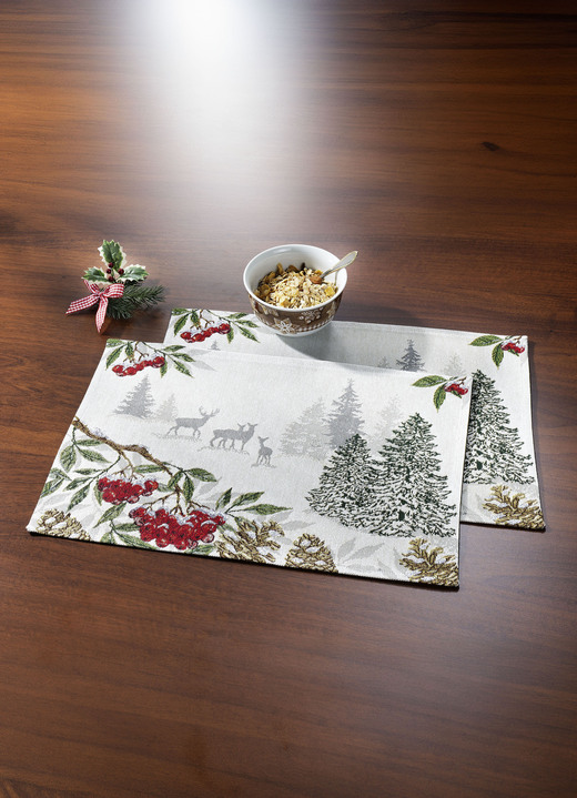 Woonaccessoires - Mooie placemat, 2 stuks, in Farbe MULTICOLOR