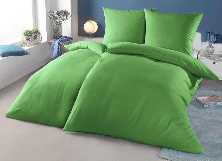 Beddengoed - Beaverteen beddengoedset met ritssluiting, in Farbe GROEN Ansicht 1