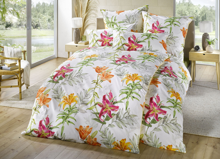 Beddengoed - Digitaal bedrukt beddengoedset, in Größe 111 (40 x 80 cm + 135 x 200 cm) bis 115 (80 x 80 cm + 155 x 220 cm), in Farbe MEERKLEURIG Ansicht 1