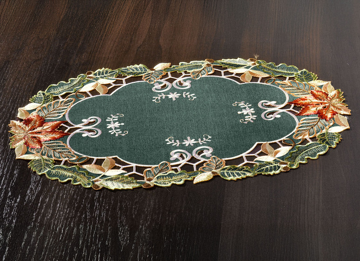 Decoratiekussens & slopen - Herfsttafel- en kamerdecoratie, in Größe 101 (Kleedje, 35/50 cm) bis 404 (Kussensloop, 40/40 cm), in Farbe GRÜN Ansicht 1
