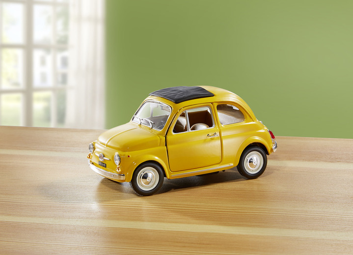 Woonaccessoires - Bburago Fiat 500F (1965) ·, in Farbe GEEL