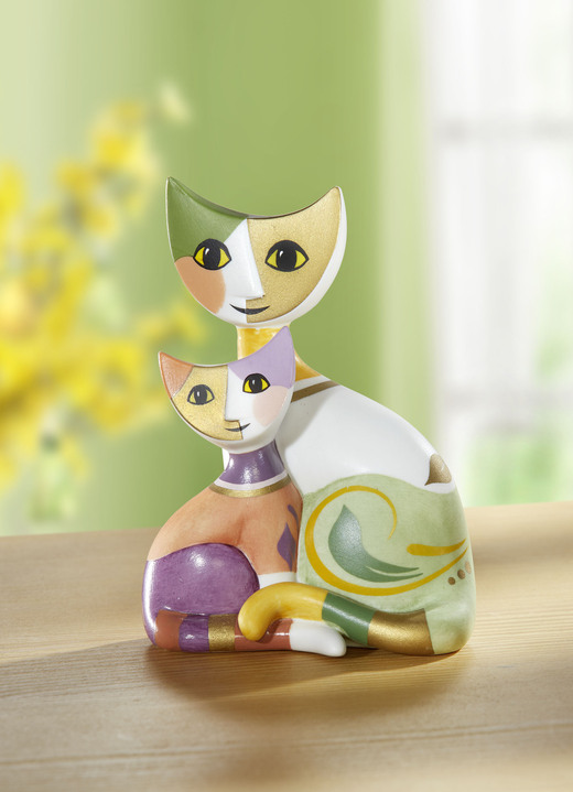 Woonaccessoires - Goebel kattenpaar van hoogwaardig bisqueporselein, in Farbe BUNT
