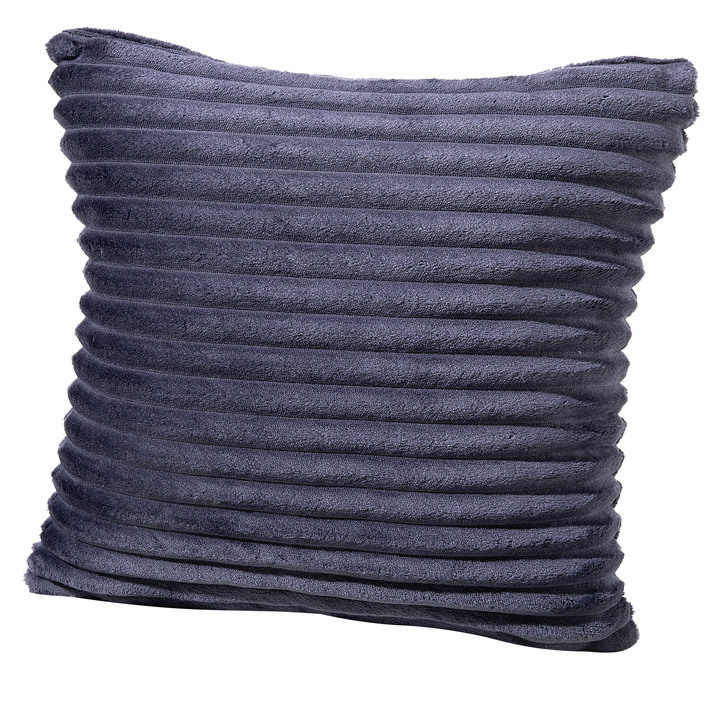 Decoratiekussens & slopen - Zachte corduroy kussenhoes, in Farbe DUNKELBLAU Ansicht 1