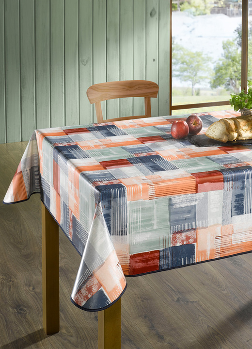 Tafellakens - tafelkleed, in Größe 108 (Tafellaken 80 x 80 cm) bis 190 (Tafellaken ovaal, 140 x 190 cm), in Farbe ROT-BUNT Ansicht 1