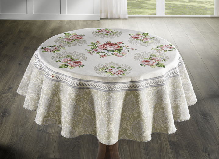 Woonaccessoires - Tafel- en kamerdecoratie met een romantisch rozenmotief, in Größe 100 (2 placemats, 35x50 cm) bis 404 (Kussensloop, 45 x 45 cm), in Farbe MULTICOLOR Ansicht 1
