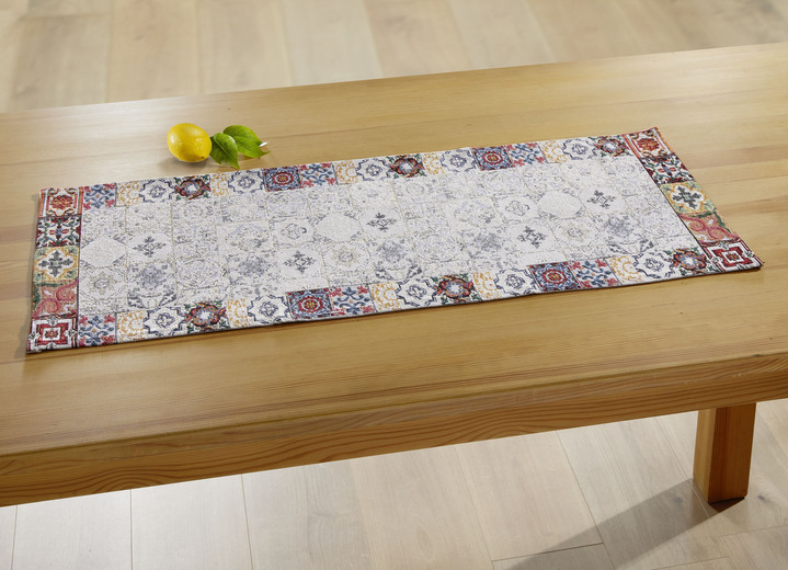 Tafellakens - Tafeldecoratie in wandtapijtkwaliteit, in Größe 150 (loper, 40 x 90 cm) bis 185 (tafelkleed, 90x 90 cm), in Farbe BUNT Ansicht 1