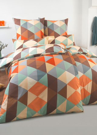 Kleurrijke polykatoenen beddengoedset
