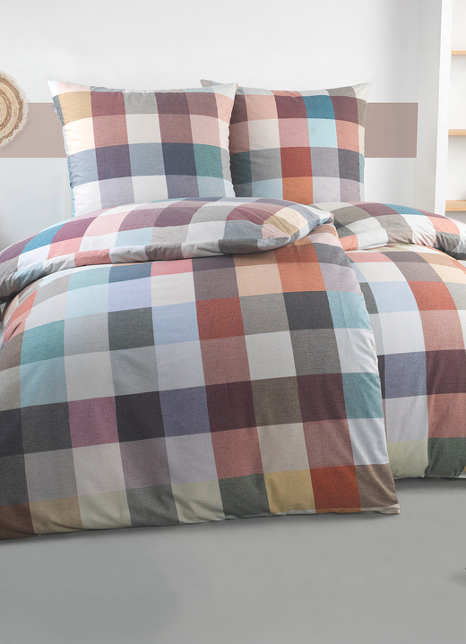 Beddengoed - Beddengoedset van irisette, in Größe 112 (80 x 80 cm + 135 x 200 cm) bis 115 (80 x 80 cm + 155 x 220 cm), in Farbe MULTICOLOR Ansicht 1