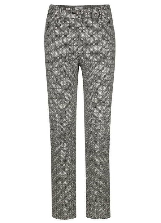- Broeken in een trendy design, in Größe 019 bis 052, in Farbe CAMEL-ZWART Ansicht 1