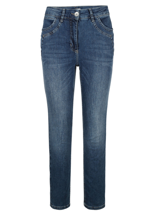 - Jeans met een trendy wassing, in Größe 019 bis 052, in Farbe BLAU Ansicht 1