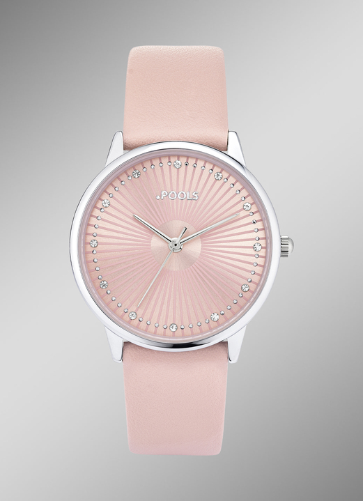 Kunstleren bandje - Pools Quartz dameshorloge, in Farbe NEE Ansicht 1