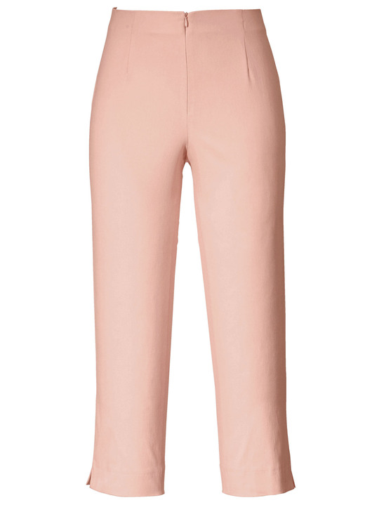 Broek met knoop- en ritssluiting - 7/8 lengte broek, in Größe 038 bis 052, in Farbe ABRIKOOS Ansicht 1
