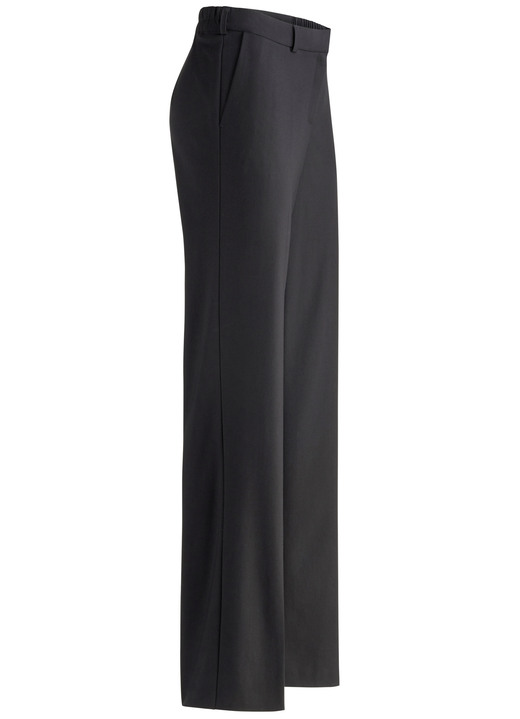 - Broek in trendy wijdte, in Größe 018 bis 052, in Farbe ZWART Ansicht 1