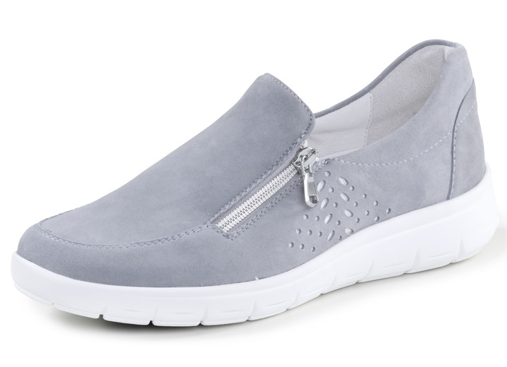 Breedte H - pantoffel, in Größe 3 1/2 bis 8, in Farbe BLEU Ansicht 1