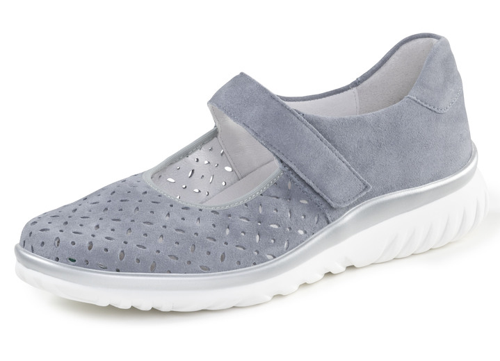 Breedte H - Bretels schoenen, in Größe 3 1/2 bis 8, in Farbe BLEU Ansicht 1