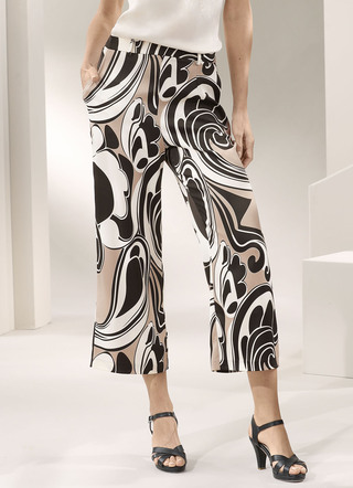 Broek met voetbandjes met stretch-boord