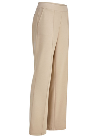 Broek met gestikte biezen