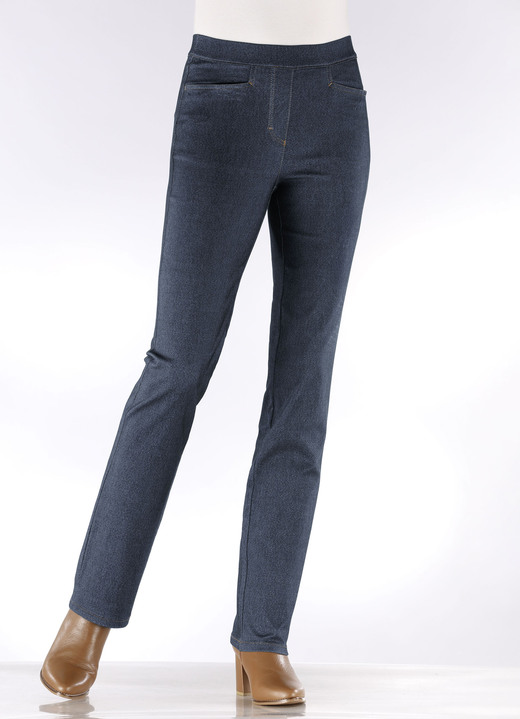 Jeans - broek, in Größe 018 bis 052, in Farbe DUNKELBLAU Ansicht 1