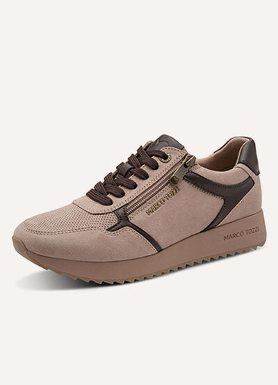 MARCO TOZZI, trendy damessneakers, breedte F, met ritssluiting