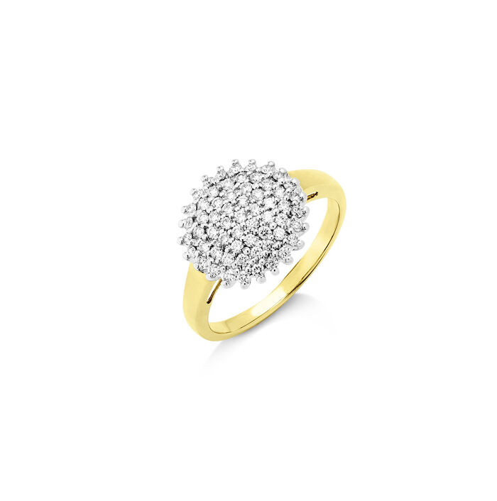 Damesring met 60 diamanten 