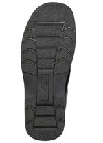 GINO GALANTE, gevoerde herenlaarzen, winterschoenen, met lamsvacht ZWART