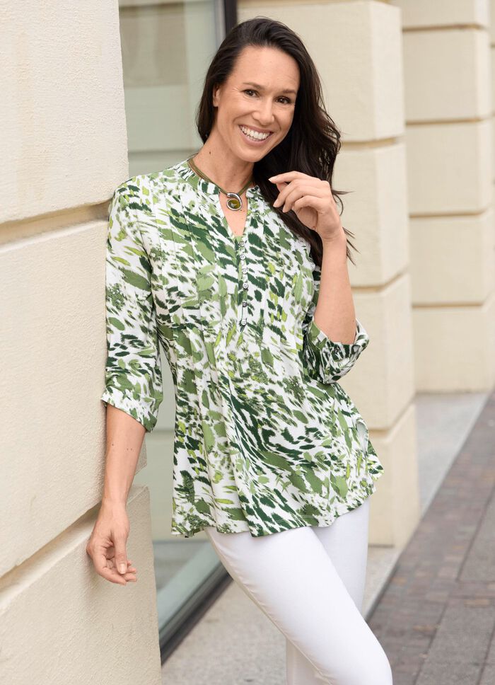 Shirt tuniek met bies 