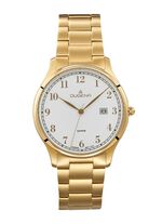 Dugena quartz herenhorloge met roestvrijstalen bandkast 